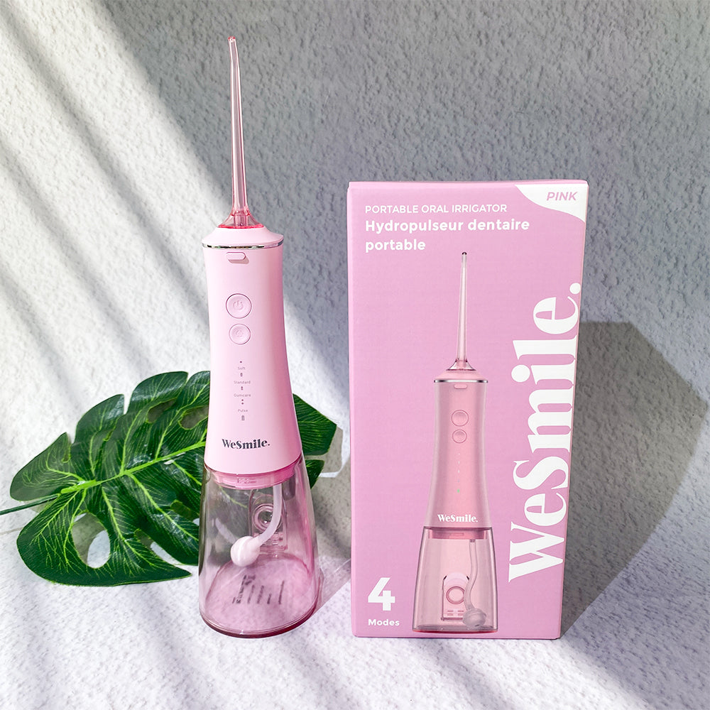 Hydropulseur Jet dentaire portable Rose - WeSmile