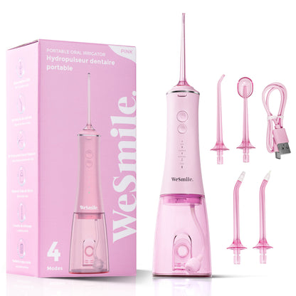 Hydropulseur Jet dentaire portable Rose - WeSmile