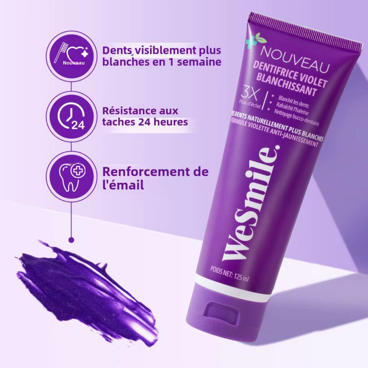 Dentifrice Blanchissant V34 WeSmile (125ml)