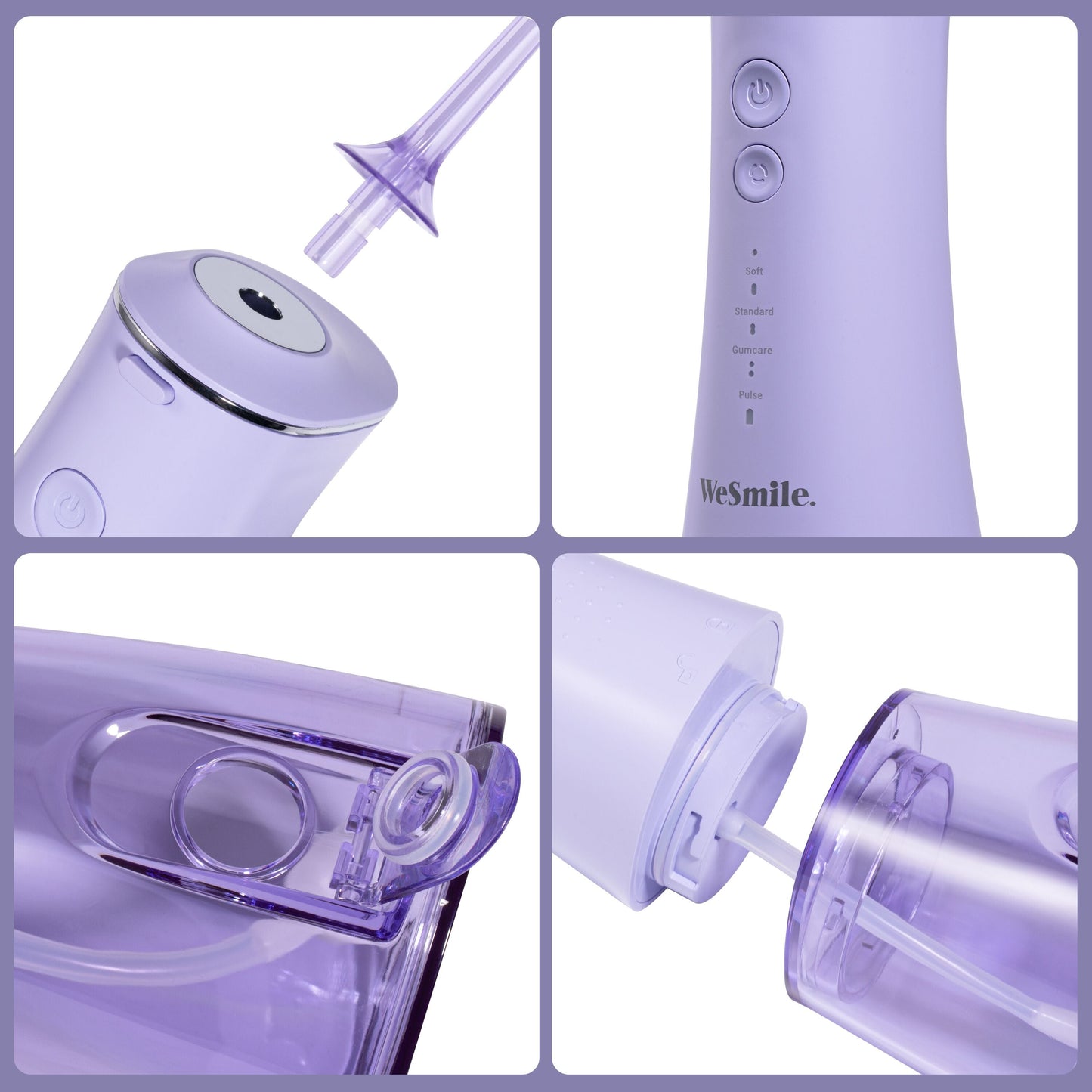 Hydropulseur Jet dentaire portable Violet - WeSmile