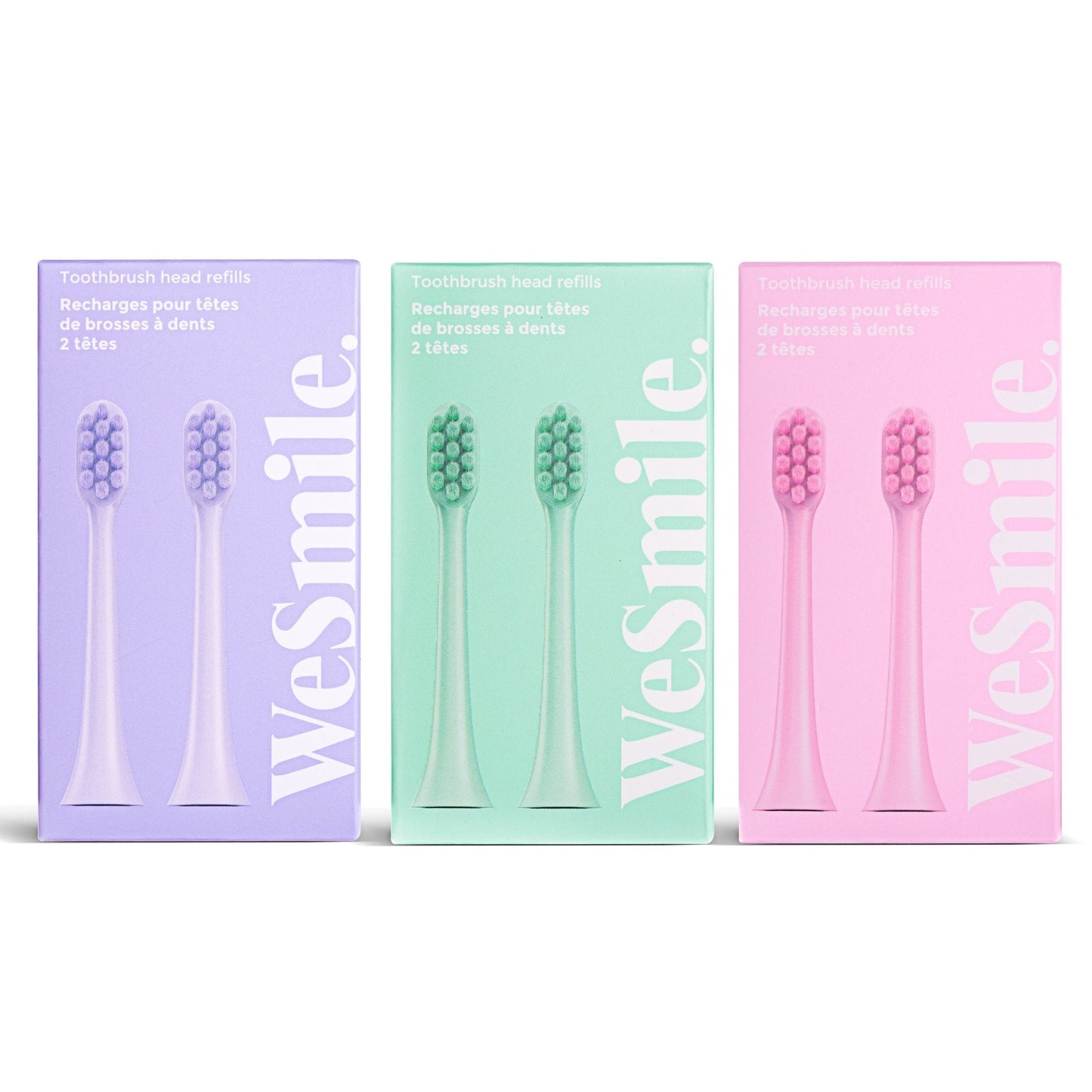 Pack 2 Têtes de brosses à dents